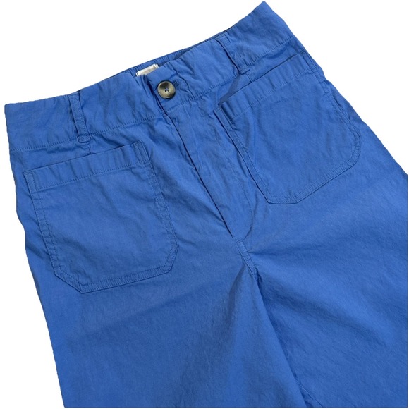 Maeve Anthropologie The Colette Cropped Wide-Leg Pants Sz 32  Edition Blue EUC - Picture 3 of 10